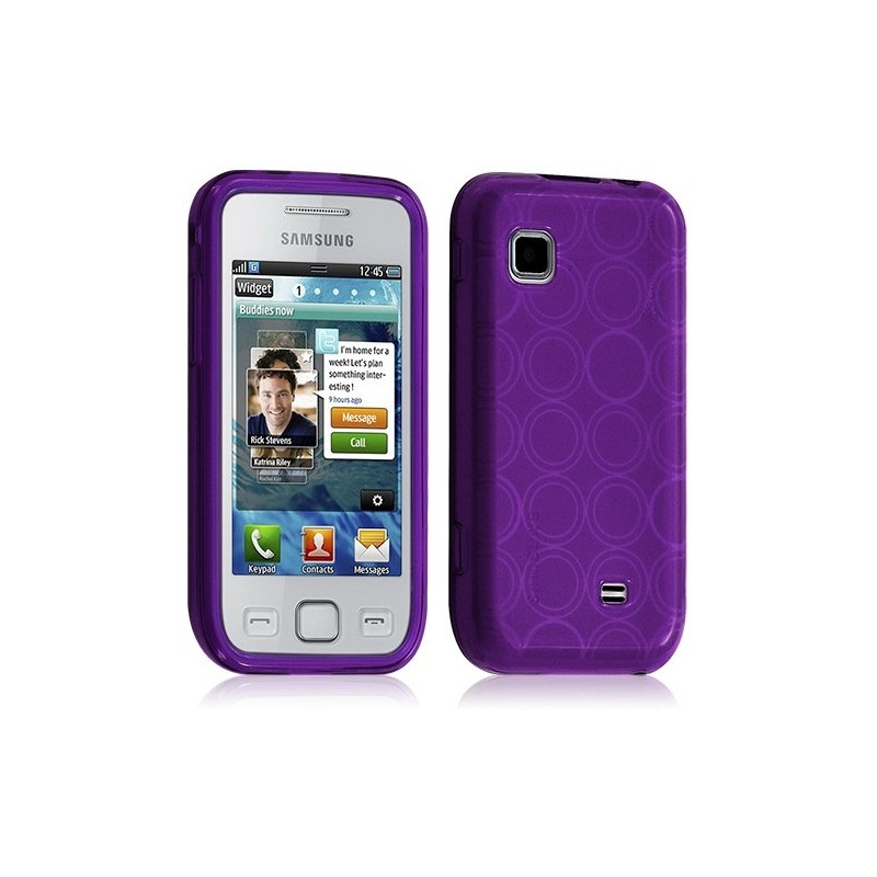 Housse coque Etui pour Samsung Wave 575 Hydrogel Couleur Violet