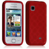 Housse coque Etui pour Samsung Wave 575 Hydrogel Couleur Rouge