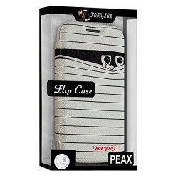 Coque Etui à rabat porte-carte pour Wiko Cink Peax 2 avec motif SC04