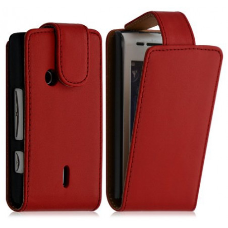 Housse Coque Etui pour Sony Ericsson Xperia X8 Couleur Rouge