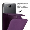 Housse Etui Clapet Couleur Violet Universel M pour Motorola Moto G5 Plus