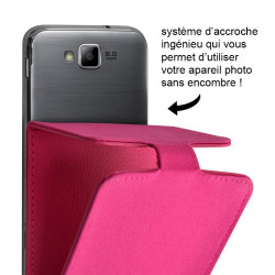 Housse Etui Clapet Couleur rose fushia Universel M pour Motorola Moto G5s
