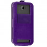 Etui Coque Silicone S-View violet Universel XL pour Logicom M Bot 551