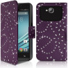 Housse Etui Portefeuille Diamant Universel S violet pour Logicom L-ite 400M