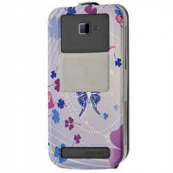 Etui Coque Silicone S-View Motif HF06 Universel XS pour Logicom L-ite 400M