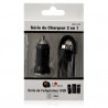 Chargeur voiture allume cigare USB couleur noir pour Logicom M Bot 551