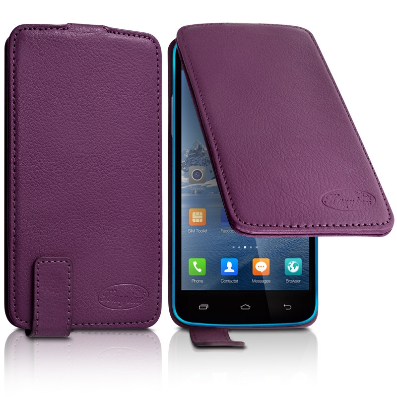 Housse Etui Clapet Couleur Violet Universel S pour Infinix Race Jet 4G