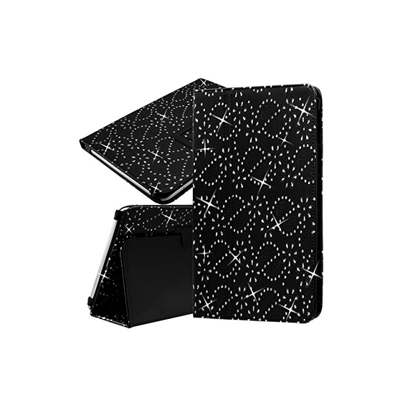 Etui Universel M Diamant Couleur Noir pour Tablette Apple iPad Wi-Fi (2017)