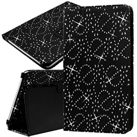 Etui Universel M Diamant Couleur Noir pour Samsung Galaxy Tab A 9,7"