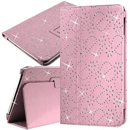 Etui Universel M Diamant Rose pour Asus ZenPad 3S 10 Z500M-1H007A