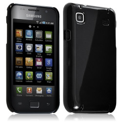 Housse étui coque rigide brillante pour Samsung Galaxy S i9000 couleur Noir