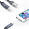 Câble iPhone Ligthning vers USB couleur Noir pour Apple iPad Air, iPad Pro