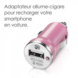 Chargeur Secteur Auto Câble Lightning noir pour Apple iPhone 5C, iPhone SE