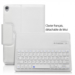 Etui Clavier Français Azerty Connexion Bluetooth pour Tablette Apple iPad Air / Air 2 9.7