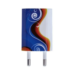 Chargeur maison + allume cigare USB + câble data pour Wiko Cink + avec motif CV15