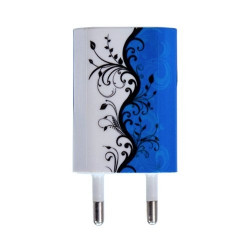 Chargeur maison + allume cigare USB + câble data pour Wiko Ozzy avec motif HF25