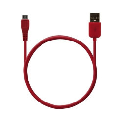 Chargeur voiture allume cigare USB avec câble data pour Wiko Cink Slim Couleur Rouge