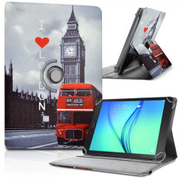 Etui Support Universel L Motif kj22 pour Tablette Samsung Galaxy Tab A6 T580 10"