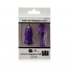 Chargeur voiture allume cigare USB avec câble data pour Samsung Galaxy Express Couleur Violet