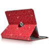 Etui Support Universel L Diamant Rouge pour Tablette Polaroid Infinite 10,1 pouces