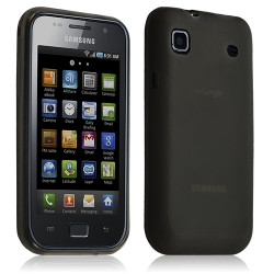 Housse étui coque gel translucide Samsung Galaxy S i9000 couleur noir