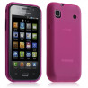 Housse étui coque gel translucide Samsung Galaxy S i9000 couleur rose fushia