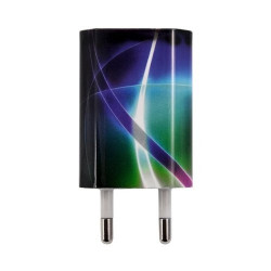 Chargeur maison + allume cigare USB + câble data pour Wiko Cink Peax avec motif CV03