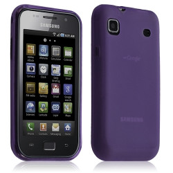 Housse étui coque gel translucide Samsung Galaxy S i9000 couleur Violet