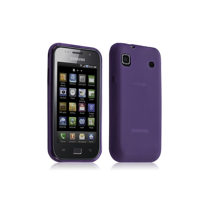 Housse étui coque gel translucide Samsung Galaxy S i9000 couleur Violet