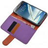 Housse Coque Etui Portefeuille pour Samsung Galaxy Note 2 couleur VIOLET