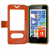 Housse Coque Etui S-view Universel M Couleur Orange pour Nokia Lumia 635