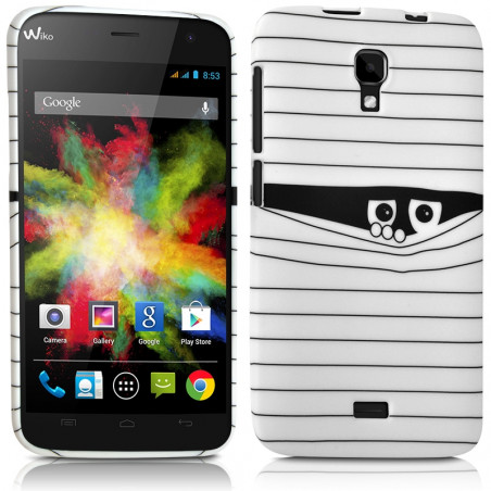 Housse Etui Coque Semi Rigide avec Motif HF06 pour Wiko Bloom + Film de Protection