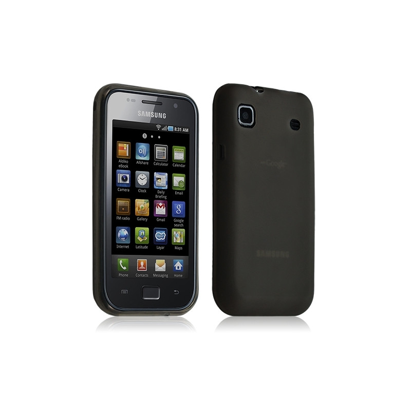 Housse étui coque gel translucide Samsung Galaxy SCL i9003 couleur noir