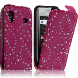 Housse Coque Etui Pour Samsung Galaxy Ace Style Diamant Couleur Rose Fushia