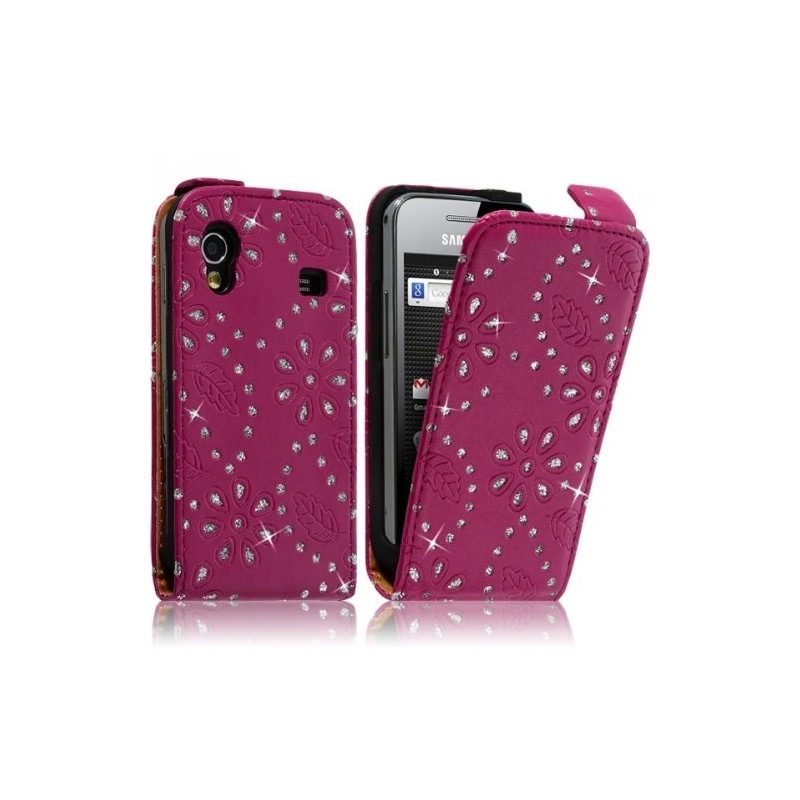 Housse Coque Etui Pour Samsung Galaxy Ace Style Diamant Couleur Rose Fushia