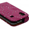 Housse Coque Etui Pour Samsung Galaxy Ace Style Diamant Couleur Rose Fushia