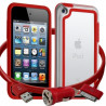 Housse Etui Coque Bumper rouge pour Apple iPod Touch 4G + chargeur auto
