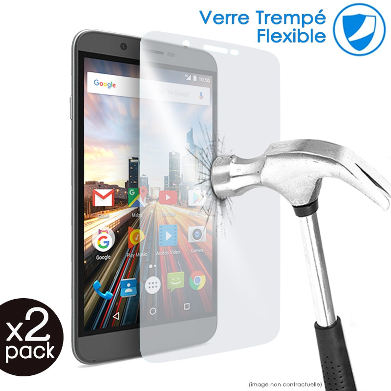 Verre Fléxible Dureté 9H pour Smartphone Danew Konnect 504 (Pack x2)