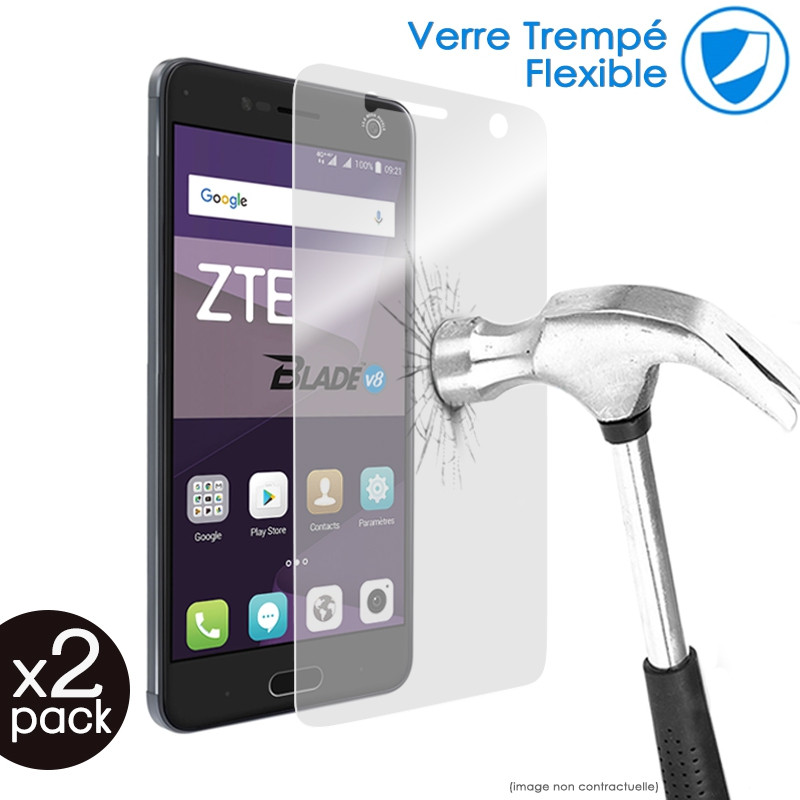 Verre Fléxible Dureté 9H pour Smartphone ZTE Blade A310 (Pack x2)