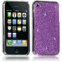 Coque Rigide pour Apple iPhone 3G/3GS Style Paillette Couleur Violet