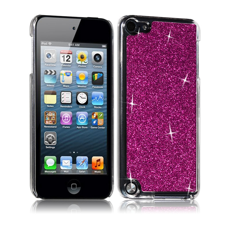 Coque Rigide pour Apple iPod Touch 5  Style Paillette Couleur Rose Fushia