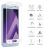 Protection Écran Vitre en Verre Trempé Bords Blanc pour Samsung Galaxy J5
