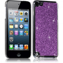 Housse Etui Coque Rigide pour Apple iPod Touch 5  Style Paillette Couleur Violet