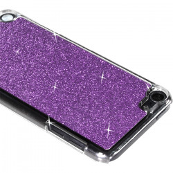 Housse Etui Coque Rigide pour Apple iPod Touch 5  Style Paillette Couleur Violet