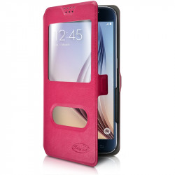 Housse Etui Porte-Carte Support Universel S Couleur Rose Fushia pour Archos 45b Helium 4G