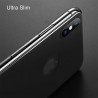 Protection Arrière en Verre Trempé Noir pour Apple iPhone X