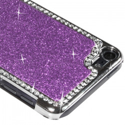 Housse Etui Coque Rigide pour Apple iPod Touch 5 Style Paillette aux Diamants Couleur Violet