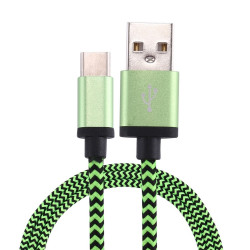 Chargeur Voiture Allume-Cigare Câble USB Type C Vert pour Asus Zenfone 3