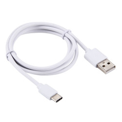 Chargeur Voiture Allume-Cigare Câble USB Type C Blanc pour Asus Zenfone 3