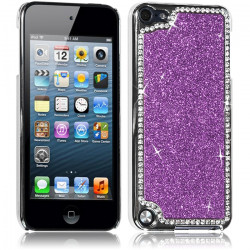 Coque Rigide pour Apple iPod Touch 5 Style Paillette aux Diamants Couleur Violet